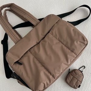 Calpak Luka Duffle and Key Pouch in Chocolate